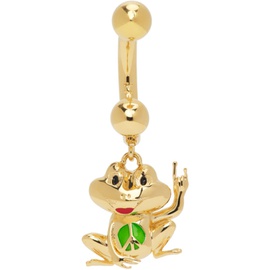 사프사푸 Safsafu Gold Frog It Earring 222413F009003