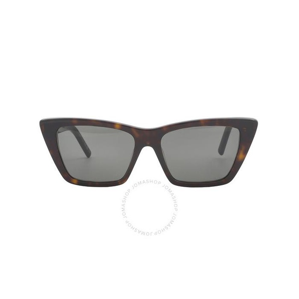생로랑 생로랑 Saint Laurent Grey Cat Eye Ladies Sunglasses SL 276 MICA 033 55