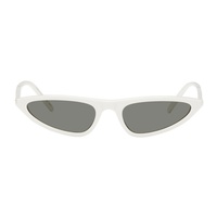 생로랑 Saint Laurent White SL 703 Sunglasses 242418F005052