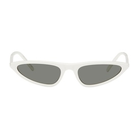 생로랑 Saint Laurent White SL 703 Sunglasses 242418F005052