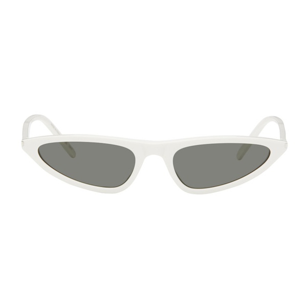 생로랑 생로랑 Saint Laurent White SL 703 Sunglasses 242418F005052