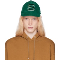 세인트우드 Saintwoods Green S Logo Cap 232597M139003