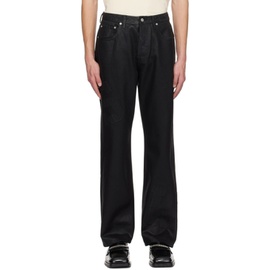 세인트우드 Saintwoods Black Waxed Jeans 231597M186000