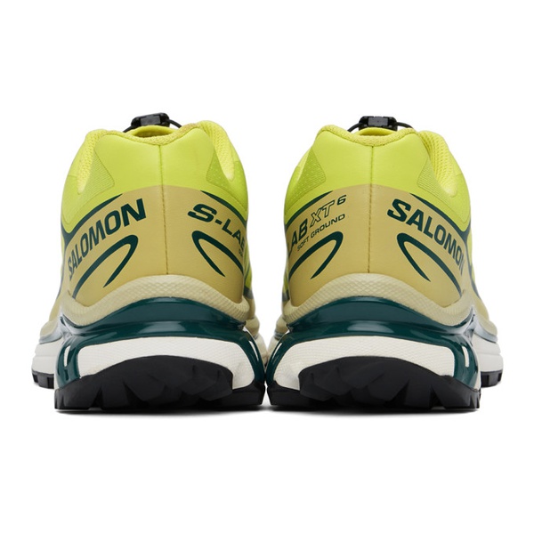 살로몬 살로몬 Salomon Yellow XT-6 Sneakers 242837F128086