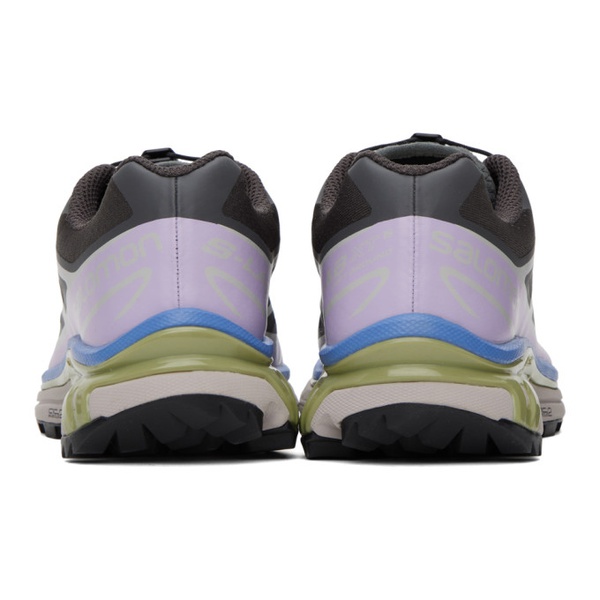 살로몬 살로몬 Salomon Gray & Purple XT-6 Sneakers 241837F128021
