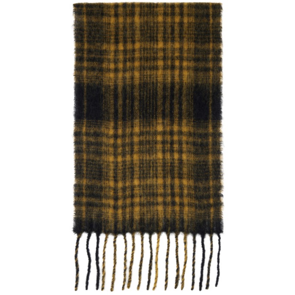  Samsoee Samsoee Black & Yellow Alex Scarf 241021M150000