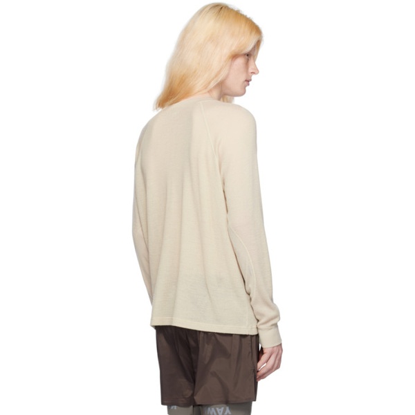  Satisfy Beige Base Layer Long Sleeve T-Shirt 241733M213001