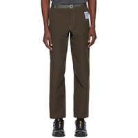 Satisfy Brown Climb Trousers 242733M191001