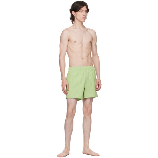  세러데이 뉴욕시티 Saturdays NYC Green Talley Swim Shorts 232899M208001