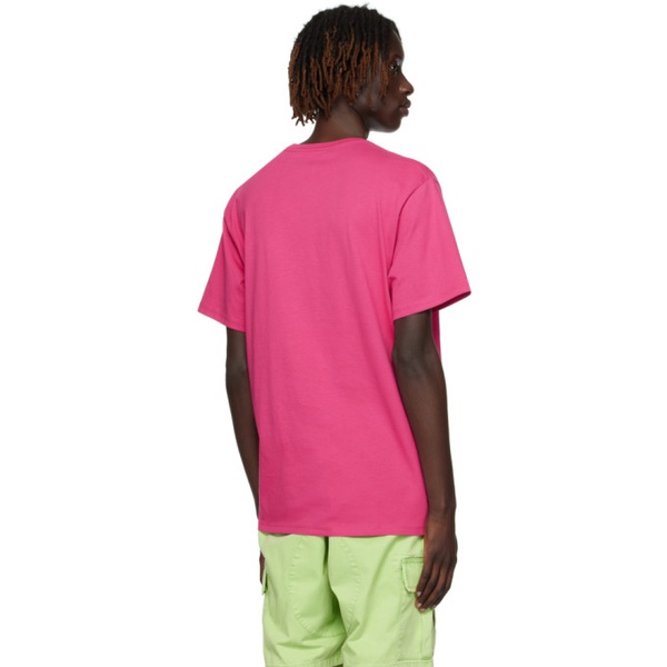  세러데이 뉴욕시티 Saturdays NYC Pink Miller T-Shirt 232899M213011