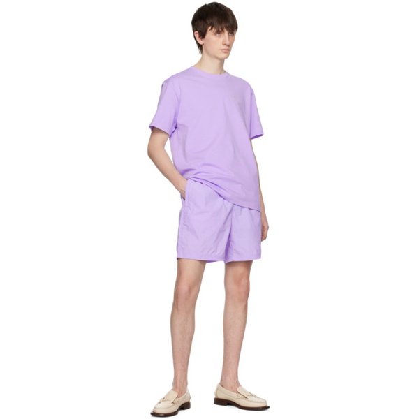  세러데이 뉴욕시티 Saturdays NYC Purple Tyler Shorts 231899M193005