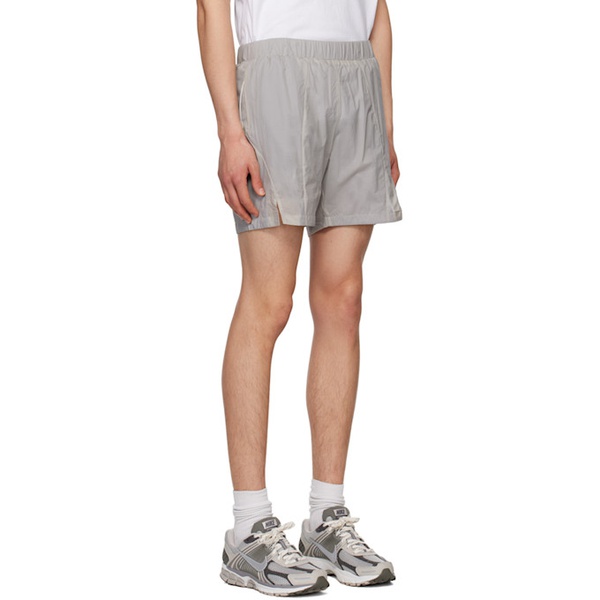  사울 내쉬 Saul Nash Gray Pleated Shorts 231530M193009