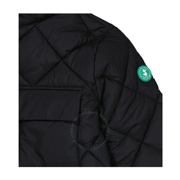  Save The Duck Ladies Black Eris Quilted Jacket D40633W-RECY15-10000