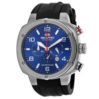 Seapro MEN'S Guardian Chronograph Silicone Blue Dial Watch SP3342