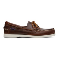 세바고 Sebago Brown Portland Waxed Boat Shoes 241885M239000