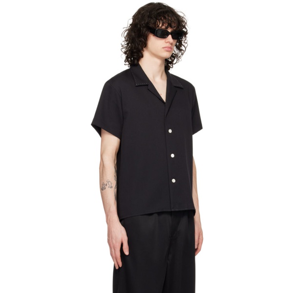  세컨드 레이어 Second/Layer Black Avenue Shirt 241902M192002