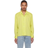 세컨드 레이어 Second/Layer Yellow Topstitched Shirt 231902M192006