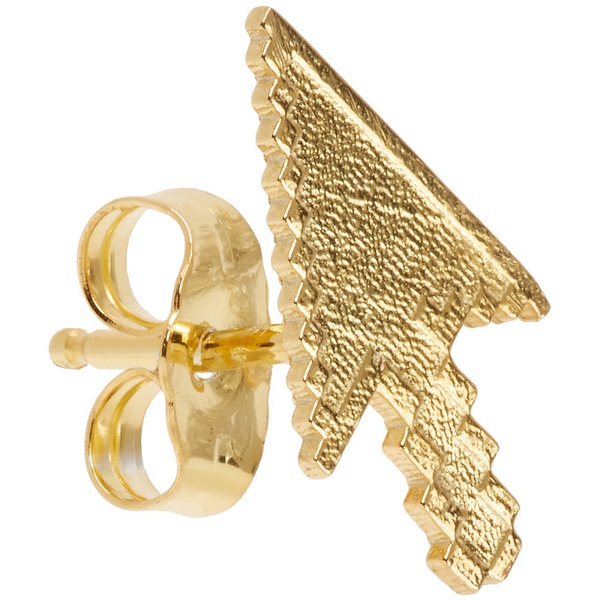  Secret of Manna Gold Pixelated Cursor Single Earring 241093M144012
