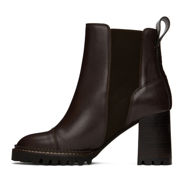  See by Chloe Brown Mallory Chelsea Boots 232373F113024