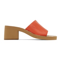 See by Chloe Orange Essie Heeled Sandals 241373F125027