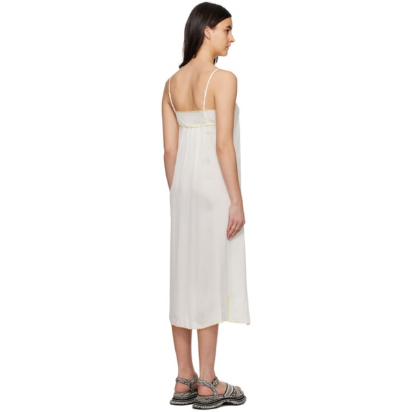  See by Chloe White Embroidered Midi Dress 231373F054002