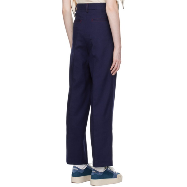  See by Chloe Navy Wide-Leg Trousers 231373F087015