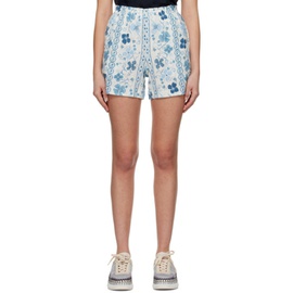 See by Chloe Blue Printed Boxer Shorts 231373F088000