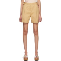 See by Chloe Beige Pleated Shorts 231373F088003