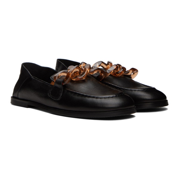  See by Chloe SSENSE Exclusive Black Mahe Loafers 231373F121017