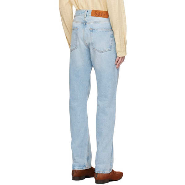  Sefr Blue Straight Cut Jeans 241491M186005