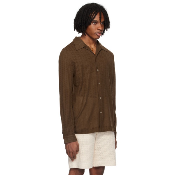  Sefr Brown Ripley Shirt 242491M192002