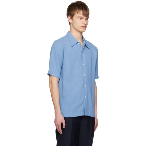  Sefr Blue Suneham Shirt 231491M192037
