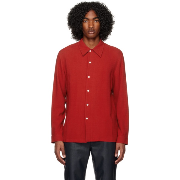  Sefr Red Ripley Shirt 231491M192030