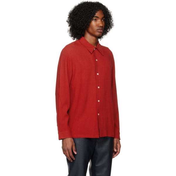  Sefr Red Ripley Shirt 231491M192030