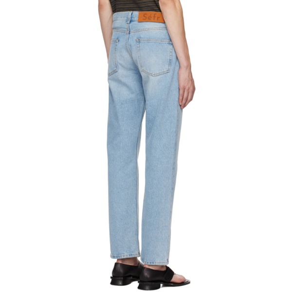  Sefr Blue Straight Cut Jeans 232491M186006