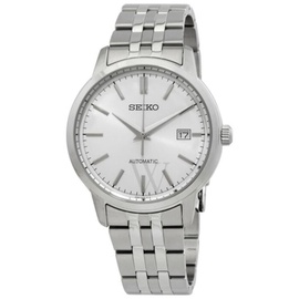 Seiko MEN'S 에센셜 Essentials Stainless Steel Silver Dial Watch SRPH85K1