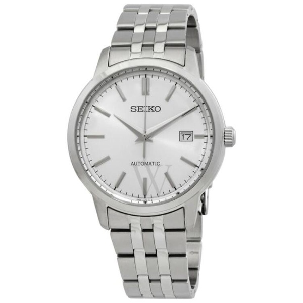  Seiko MEN'S 에센셜 Essentials Stainless Steel Silver Dial Watch SRPH85K1