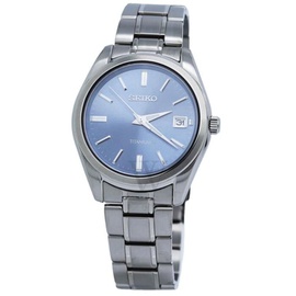 Seiko MEN'S Classic Titanium Blue Dial Watch SUR371