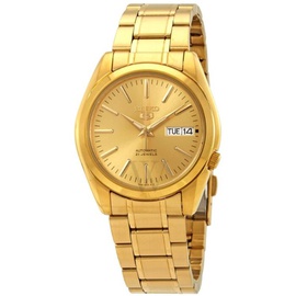 MEN'S Seiko 5 Automatic Gold-Tone Steel and Dial SNKL48