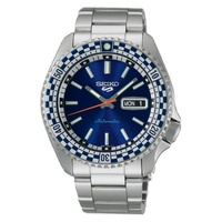 Seiko MEN'S 5 Sports Stainless Steel Blue Dial Watch SRPK65K1