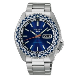 Seiko MEN'S 5 Sports Stainless Steel Blue Dial Watch SRPK65K1