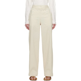 Serapis 오프화이트 Off-White Lace-Up Trousers 231238F087000
