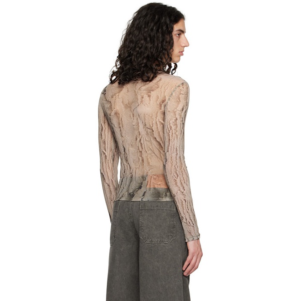  Serapis Khaki Dried Sand Long Sleeve T-Shirt 231238M213012