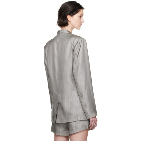  Silk Laundry Gray Miami Blazer 232223F057000