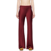 Silk Laundry Red Bias-Cut Lounge Pants 241223F086002
