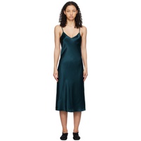 Silk Laundry Green 90s Slip Dress 241223F054016