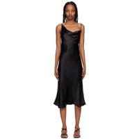 Silk Laundry Black Carrie Midi Dress 231223F054001