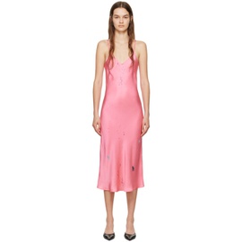 Silk Laundry Pink 90s Slip Dress 242223F054000