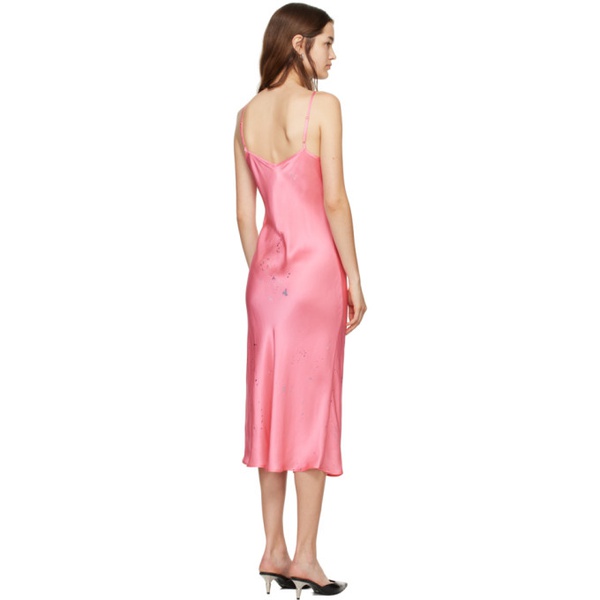  Silk Laundry Pink 90s Slip Dress 242223F054000