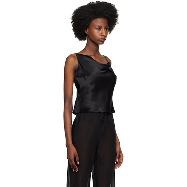  Silk Laundry Black Carrie Camisole 231223F111005